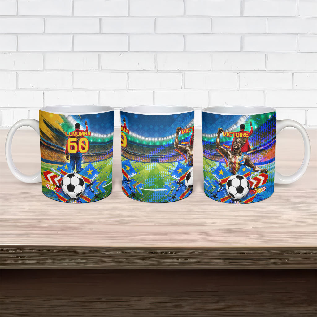 DR Congo Patrice Lumumba Ceramic Mug Kinshasa Stadium Flag - King Of Kinshasa Football
