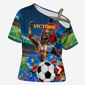 DR Congo Patrice Lumumba Cross Shoulder Shirt Kinshasa Stadium Flag - King Of Kinshasa Football