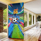 DR Congo Patrice Lumumba Door Cover Kinshasa Stadium Flag - King Of Kinshasa Football