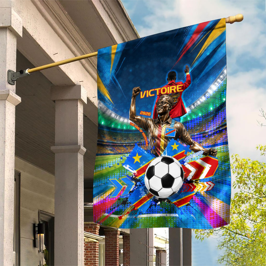 DR Congo Patrice Lumumba Garden Flag Kinshasa Stadium Flag - King Of Kinshasa Football