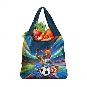 DR Congo Patrice Lumumba Grocery Bag Kinshasa Stadium Flag - King Of Kinshasa Football