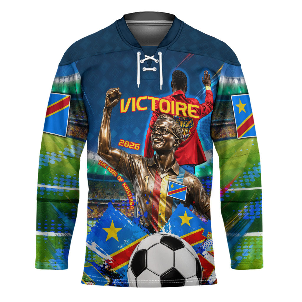 DR Congo Patrice Lumumba Hockey Jersey Kinshasa Stadium Flag - King Of Kinshasa Football