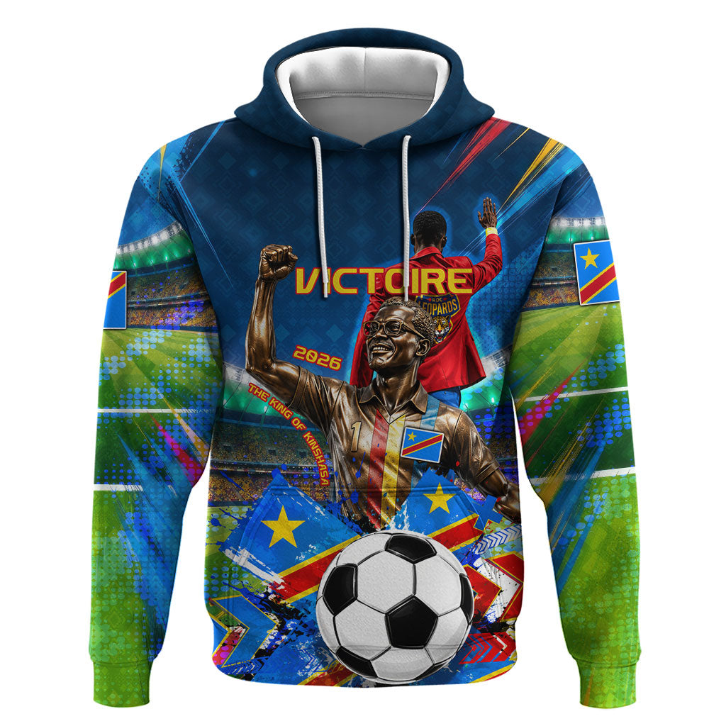 DR Congo Patrice Lumumba Hoodie Kinshasa Stadium Flag - King Of Kinshasa Football