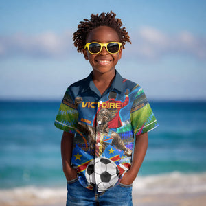 DR Congo Patrice Lumumba Kid Hawaiian Shirt Kinshasa Stadium Flag - King Of Kinshasa Football