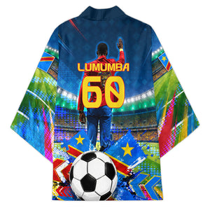 DR Congo Patrice Lumumba Kimono Kinshasa Stadium Flag - King Of Kinshasa Football