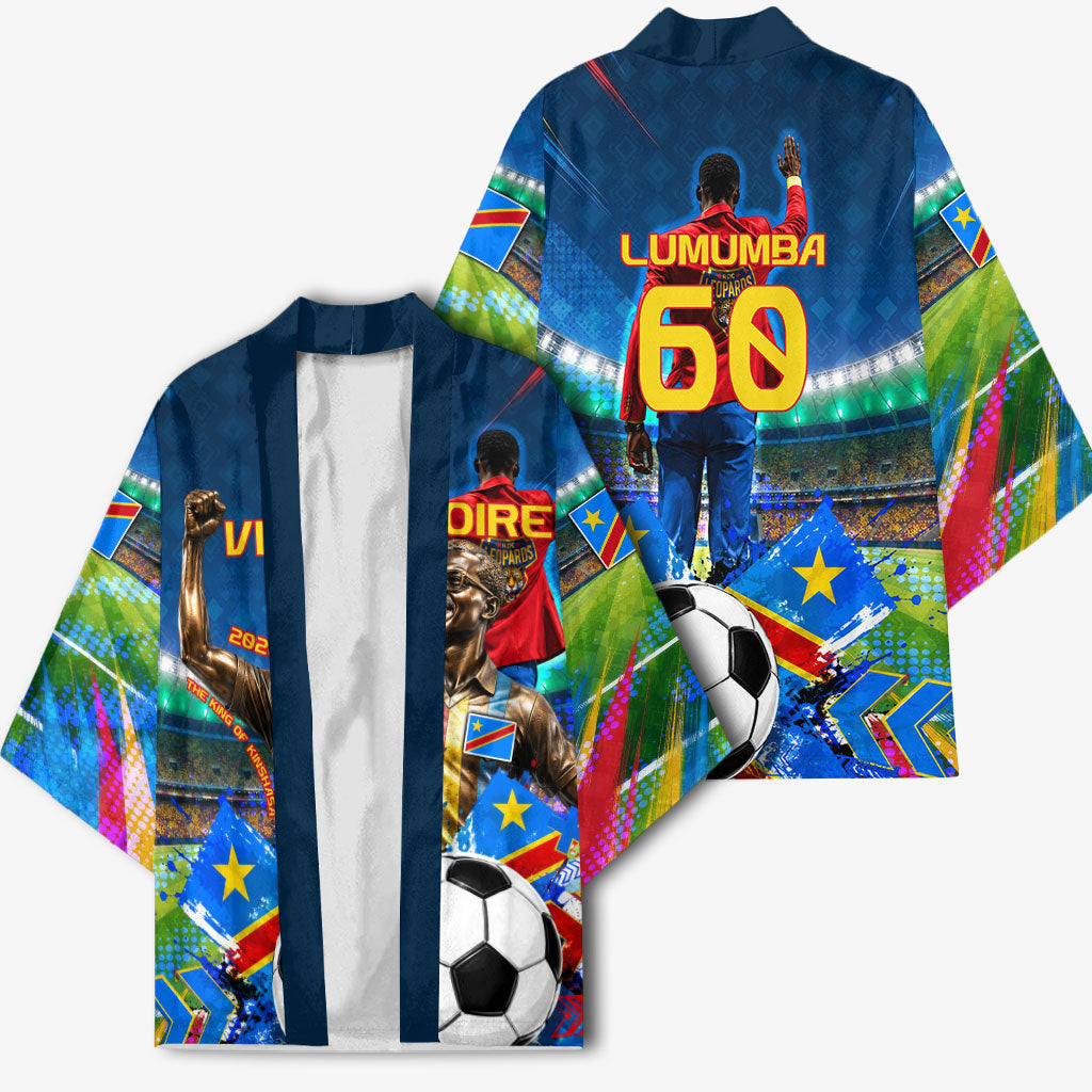 DR Congo Patrice Lumumba Kimono Kinshasa Stadium Flag - King Of Kinshasa Football