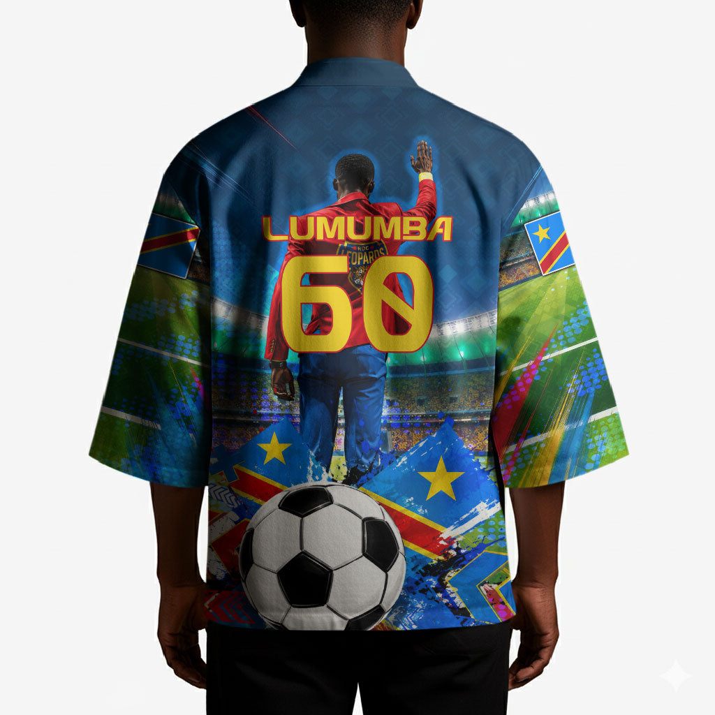 DR Congo Patrice Lumumba Kimono Kinshasa Stadium Flag - King Of Kinshasa Football