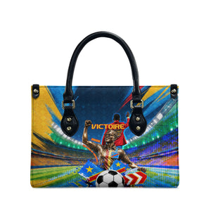 DR Congo Patrice Lumumba Leather Bag Kinshasa Stadium Flag - King Of Kinshasa Football