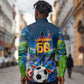 DR Congo Patrice Lumumba Long Sleeve Button Shirt Kinshasa Stadium Flag - King Of Kinshasa Football