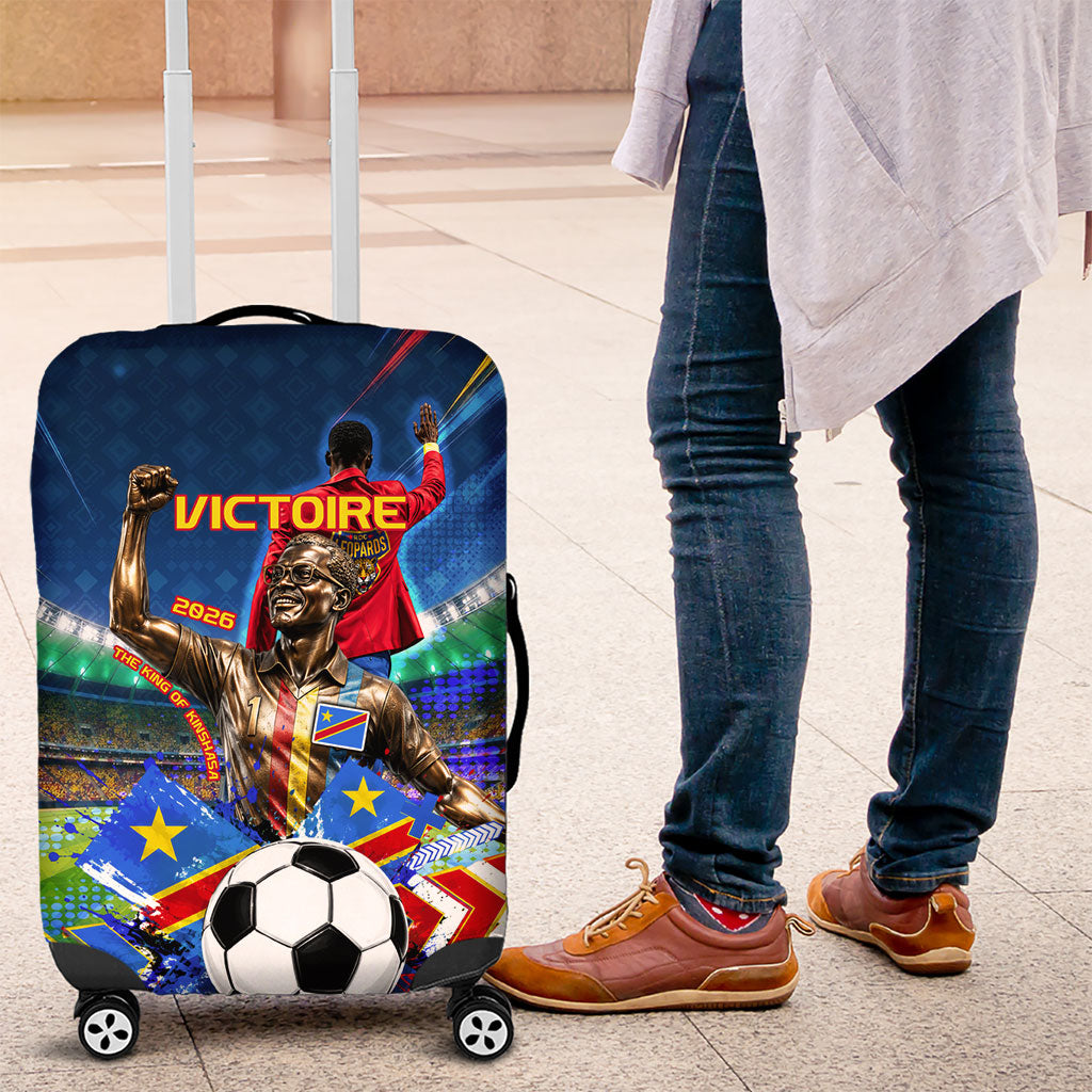 DR Congo Patrice Lumumba Luggage Cover Kinshasa Stadium Flag - King Of Kinshasa Football