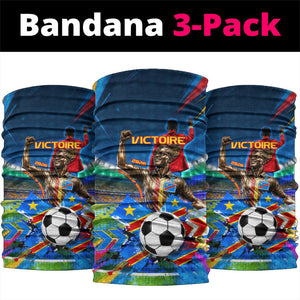 DR Congo Patrice Lumumba Neck Gaiter Kinshasa Stadium Flag - King Of Kinshasa Football