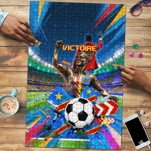 DR Congo Patrice Lumumba Puzzle Kinshasa Stadium Flag - King Of Kinshasa Football