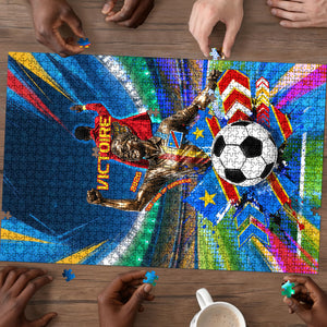 DR Congo Patrice Lumumba Puzzle Kinshasa Stadium Flag - King Of Kinshasa Football