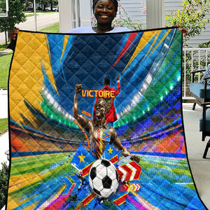 DR Congo Patrice Lumumba Quilt Kinshasa Stadium Flag - King Of Kinshasa Football