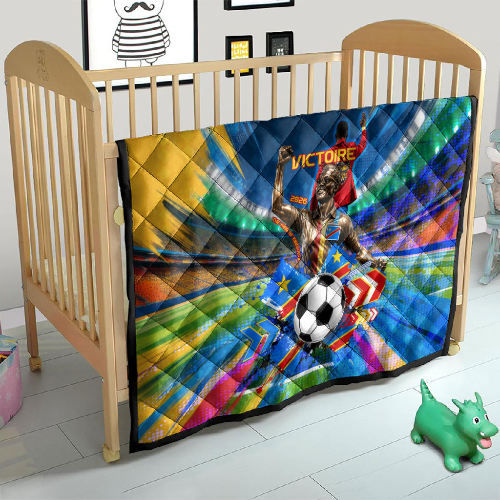 DR Congo Patrice Lumumba Quilt Kinshasa Stadium Flag - King Of Kinshasa Football