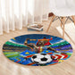 DR Congo Patrice Lumumba Round Carpet Kinshasa Stadium Flag - King Of Kinshasa Football