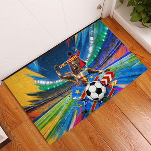 DR Congo Patrice Lumumba Rubber Doormat Kinshasa Stadium Flag - King Of Kinshasa Football