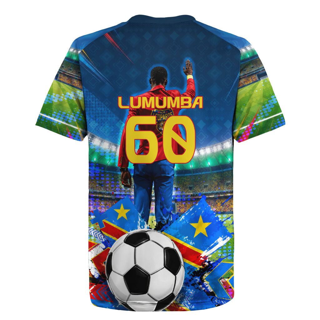 DR Congo Patrice Lumumba Rugby Jersey Kinshasa Stadium Flag - King Of Kinshasa Football