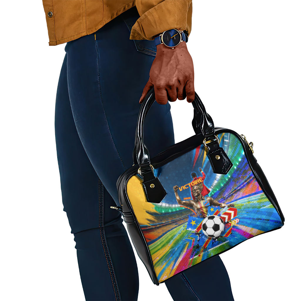 DR Congo Patrice Lumumba Shoulder Handbag Kinshasa Stadium Flag - King Of Kinshasa Football