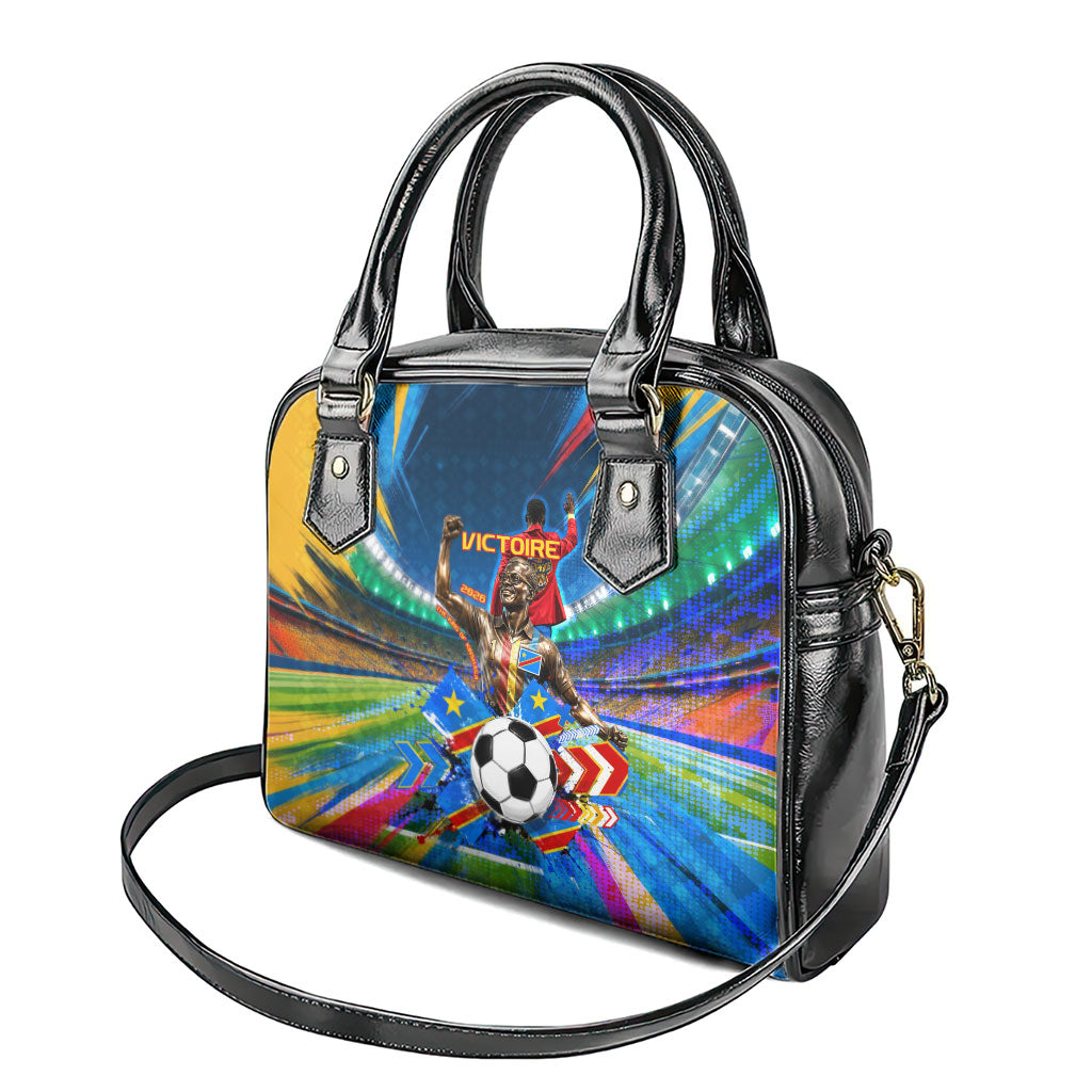 DR Congo Patrice Lumumba Shoulder Handbag Kinshasa Stadium Flag - King Of Kinshasa Football