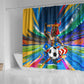 DR Congo Patrice Lumumba Shower Curtain Kinshasa Stadium Flag - King Of Kinshasa Football