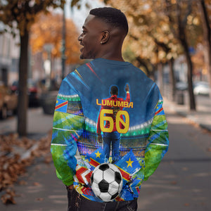 DR Congo Patrice Lumumba Sweatshirt Kinshasa Stadium Flag - King Of Kinshasa Football
