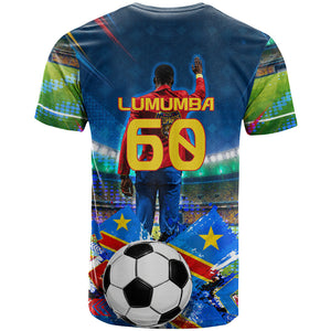 DR Congo Patrice Lumumba T shirt Kinshasa Stadium Flag - King Of Kinshasa Football
