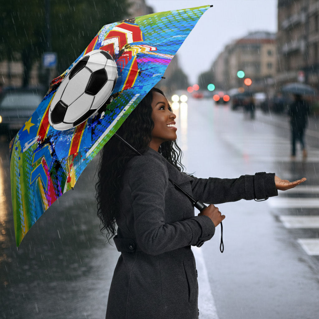 DR Congo Patrice Lumumba Umbrella Kinshasa Stadium Flag - King Of Kinshasa Football