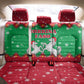 Christmas Burkina Faso Back Car Seat Cover Snowflake Horses and Coat of Arms - African Pride