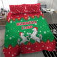 Christmas Burkina Faso Bedding Set Snowflake Horses and Coat of Arms - African Pride