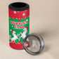Christmas Burkina Faso 4 in 1 Can Cooler Tumbler Snowflake Horses and Coat of Arms - African Pride