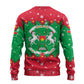 Christmas Burkina Faso Ugly Christmas Sweater Snowflake Horses and Coat of Arms - African Pride