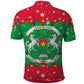 Christmas Burkina Faso Polo Shirt Snowflake Horses and Coat of Arms - African Pride