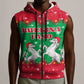Christmas Burkina Faso Sleeveless Zip Hoodie Snowflake Horses and Coat of Arms - African Pride