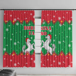 Christmas Burkina Faso Window Curtain Snowflake Horses and Coat of Arms - African Pride