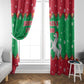 Christmas Burkina Faso Window Curtain Snowflake Horses and Coat of Arms - African Pride