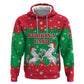 Christmas Burkina Faso Zip Hoodie Snowflake Horses and Coat of Arms - African Pride