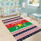 Christmas Burkina Faso Area Rug Reindeer Star Design - African Pride