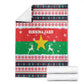 Christmas Burkina Faso Blanket Reindeer Star Design - African Pride