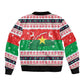 Christmas Burkina Faso Bomber Jacket Reindeer Star Design - African Pride