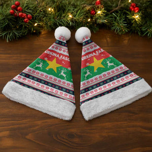 Christmas Burkina Faso Christmas Santa Hat Reindeer Star Design - African Pride