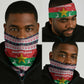 Christmas Burkina Faso Neck Gaiter Reindeer Star Design - African Pride