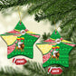 Ethiopia Christmas Ceramic Ornament Santa Riding Lion Ethiopian Flag Colors and Tribal - African Pride