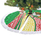 Ethiopia Christmas Tree Skirt Santa Riding Lion Ethiopian Flag Colors and Tribal - African Pride