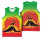 Ethiopia Christmas Basketball Jersey Mountain Gazelle Sunset Ethiopian Flag TS04