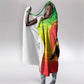 Ethiopia Christmas Hooded Blanket Mountain Gazelle Sunset Ethiopian Flag - African Pride