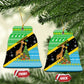 Tanzania Christmas Ceramic Ornament Giraffe Christmas Tree Snowflakes and Flag - African Pride