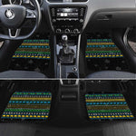Tanzania Christmas Car Mats African Santa Riding Elephant Snowflakes - African Pride