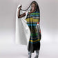 Tanzania Christmas Hooded Blanket African Santa Riding Elephant Snowflakes - African Pride