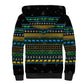 Tanzania Christmas Sherpa Hoodie African Santa Riding Elephant Snowflakes - African Pride